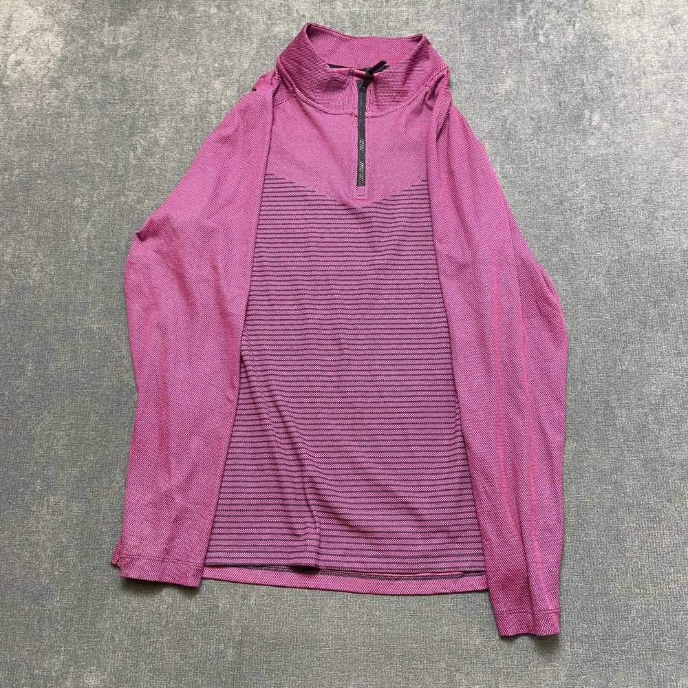 Nike Dri-Fit ADV Golf Jacket Men Large Purple Quarter Zip Long Sleeve Activewear